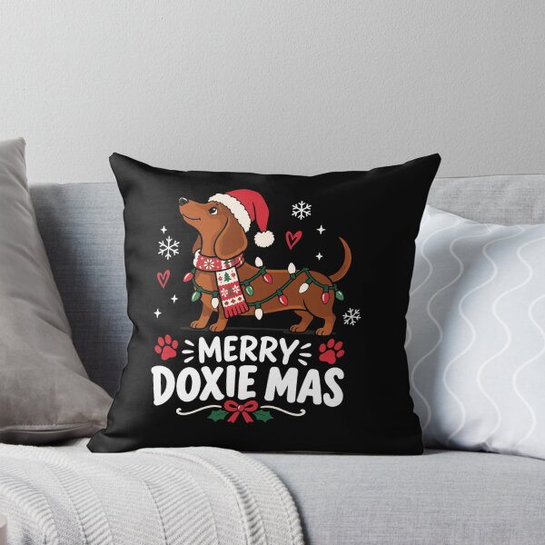 Item preview, Merry Doxie Mas Funny Christmas Dachshund Holiday designed and sold by mraihan.