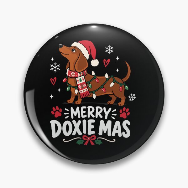 Item preview, Merry Doxie Mas Funny Christmas Dachshund Holiday designed and sold by mraihan.