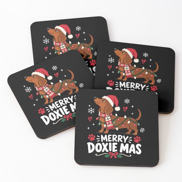 Item preview, Merry Doxie Mas Funny Christmas Dachshund Holiday designed and sold by mraihan.