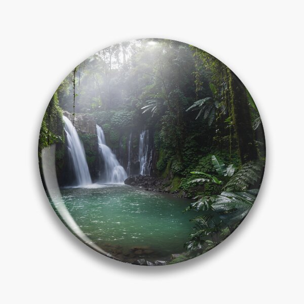Item preview, Tropical Waterfall — Emerald Pool in the Heart of the Jungle designed and sold by Hawaii26.