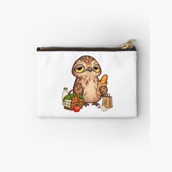 Item preview, Potoo Bird Grocery Shopping | Cute Sleepy Bird Farmer Market Foodie designed and sold by MrDev.