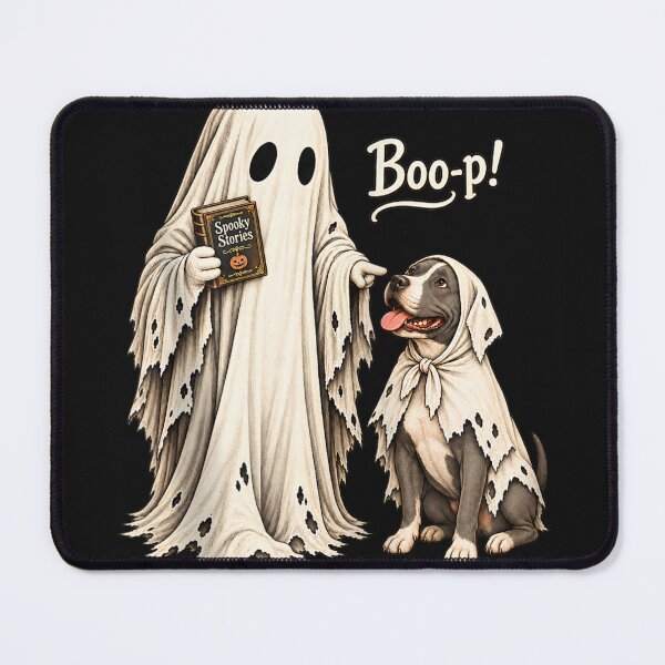 Item preview, Boo-p Pittie Dog Ghost with Book Halloween American Pit Bull Zip Hoodie designed and sold by matnguc1.