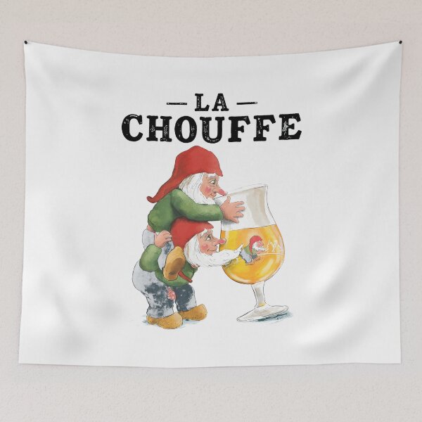 Item preview, La Chouffe Gnomes Beer Glass Illustration designed and sold by TODDORTHEN.
