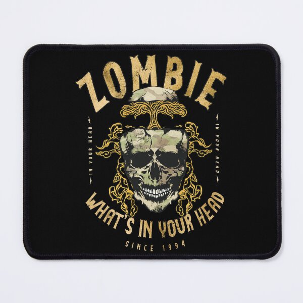 Item preview, Zombie Music Lyrics Skull designed and sold by CHRISTUILERA.