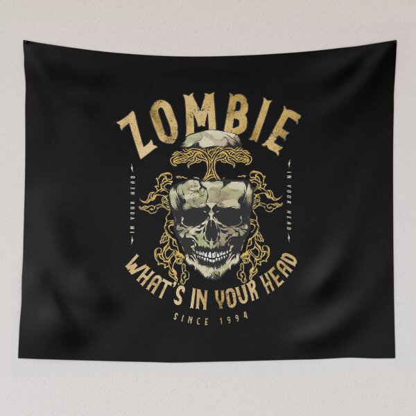 Item preview, Zombie Music Lyrics  Skull designed and sold by CHRISTUILERA.