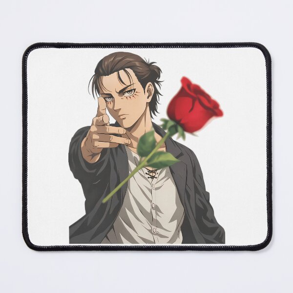Item preview, Eren Jeager Aot Attack On Titan. Eren Throwing A Rose designed and sold by aox-cc-3oy.