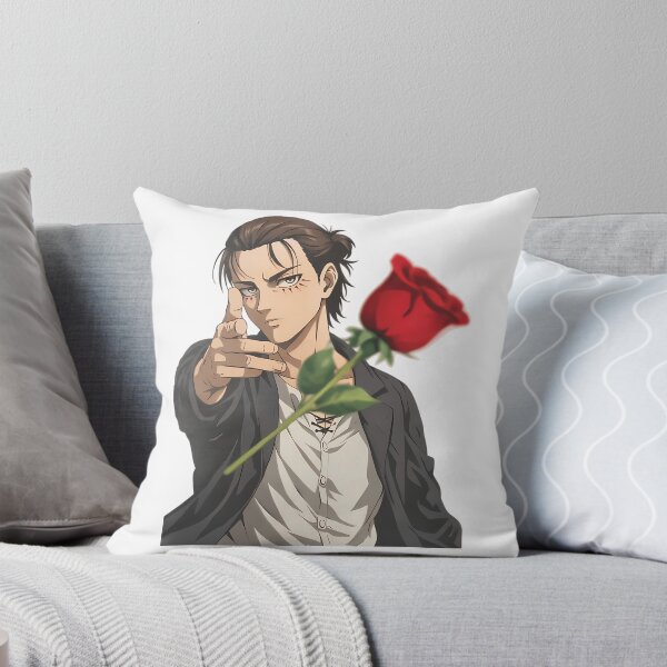 Item preview, Eren Jeager Aot Attack On Titan. Eren Throwing A Rose designed and sold by aox-cc-3oy.