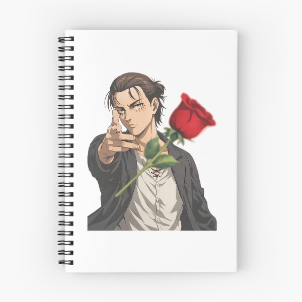 Item preview, Eren Jeager Aot Attack On Titan. Eren Throwing A Rose designed and sold by aox-cc-3oy.