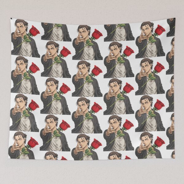 Item preview, Eren Jeager Aot Attack On Titan. Eren Throwing A Rose designed and sold by aox-cc-3oy.