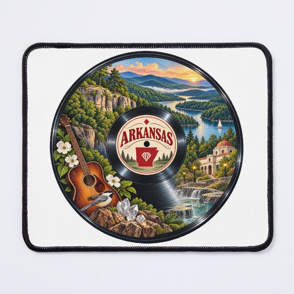 Item preview, Arkansas Vinyl Record designed and sold by Whimspired By Paxx.