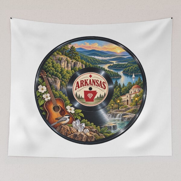 Item preview, Arkansas Vinyl Record designed and sold by Whimspired By Paxx.