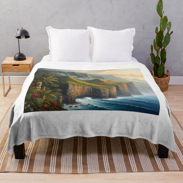 Item preview, Sacred Cliffs and Moai — Mystical Pacific Coast designed and sold by Hawaii26.