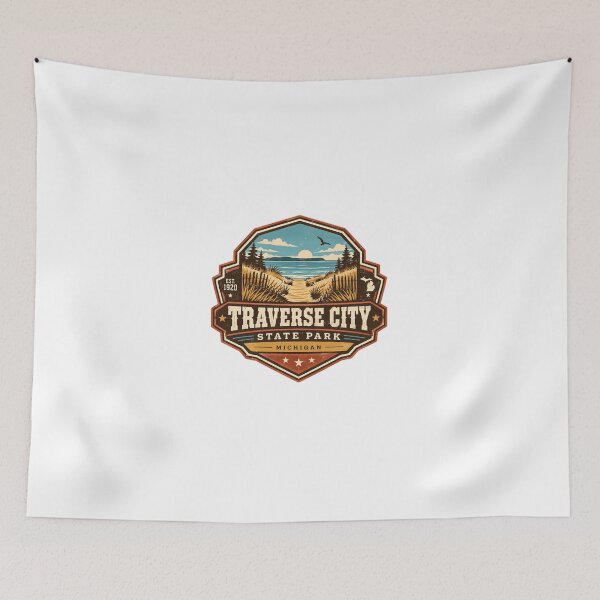 Item preview, Traverse City State Park Michigan Est. 1920 Michigan Travel Vacation Visitor designed and sold by Simsimah26Parks.