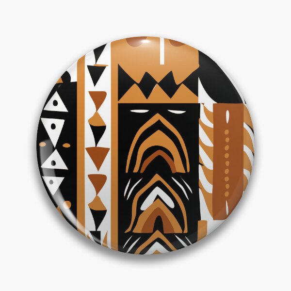 Artikelvorschau, Afrikanisches Kwanzaa-Designmuster in warmen braunen Erdtönen entworfen und verkauft von DEC02.