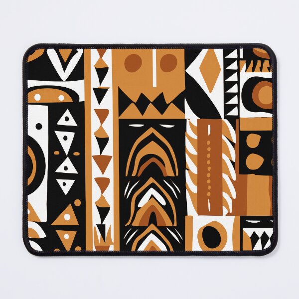 Item preview, African Kwanzaa Design Pattern In Warm Brown Earthtones designed and sold by DEC02.