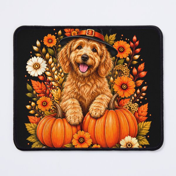 Item preview, Goldendoodle Halloween Witch Floral Spooky Dog Lover designed and sold by matnguc1.