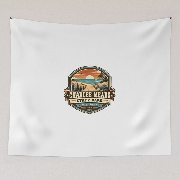 Item preview, Charles Mears State Park Michigan 1920 Michigan Travel Souvenir Beach Lover designed and sold by Simsimah26Parks.