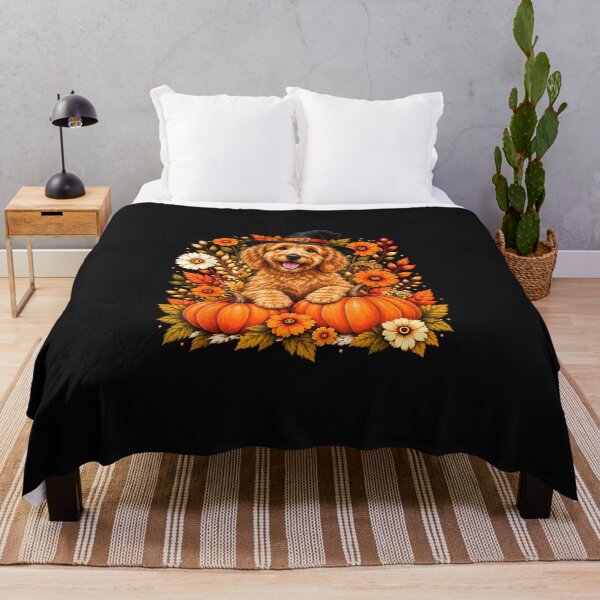 Item preview, Goldendoodle Halloween Witch Floral Spooky Dog Lover designed and sold by matnguc1.