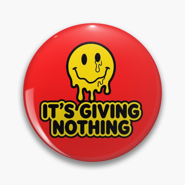 Item preview, It's Giving Nothing Melting Smiley designed and sold by PreeCha Art & Co..