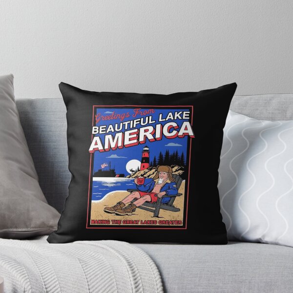 Item preview, Beautiful Lake America Great Lakes Patriotic Retro designed and sold by cerima.