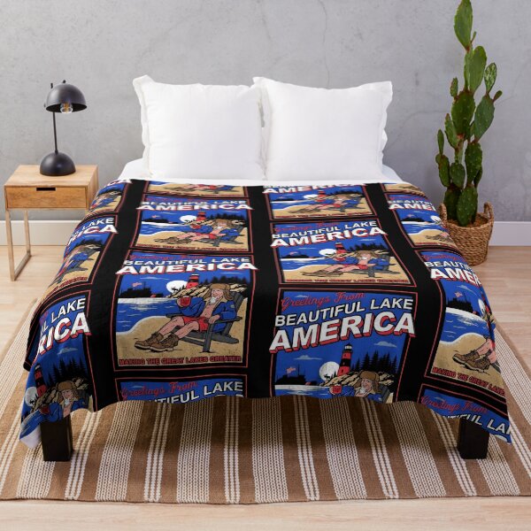 Item preview, Beautiful Lake America Great Lakes Patriotic Retro designed and sold by cerima.