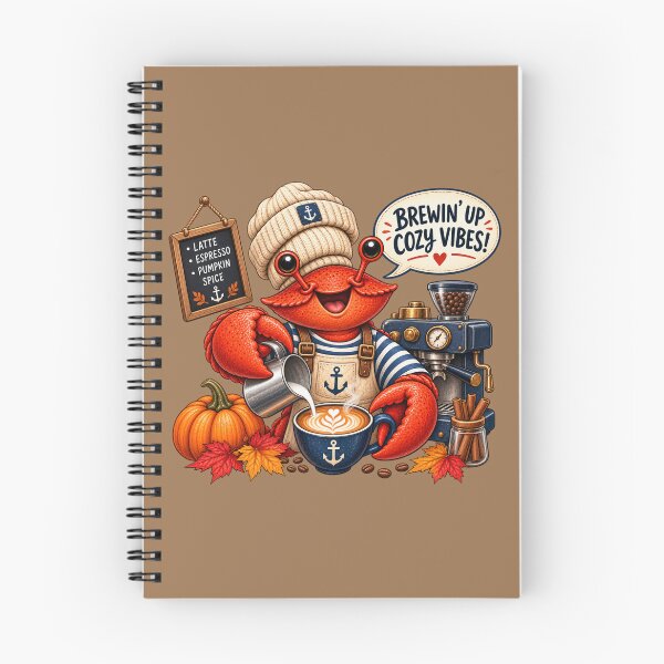 Item preview, Crab Barista Brewing Pumpkin Spice Latte designed and sold by TheSlowShore.