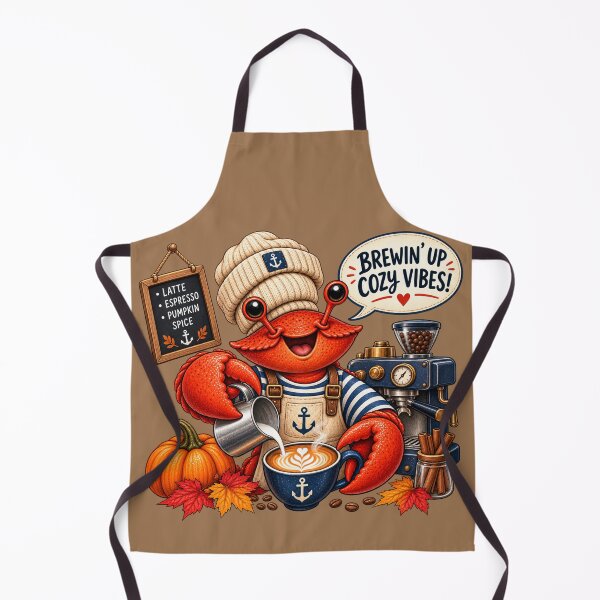 Item preview, Crab Barista Brewing Pumpkin Spice Latte designed and sold by TheSlowShore.