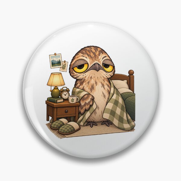Item preview, Cozy Sleeping Potoo Bird | Cute Sleepy Owl Bedtime Coffee Lover designed and sold by MrDev.