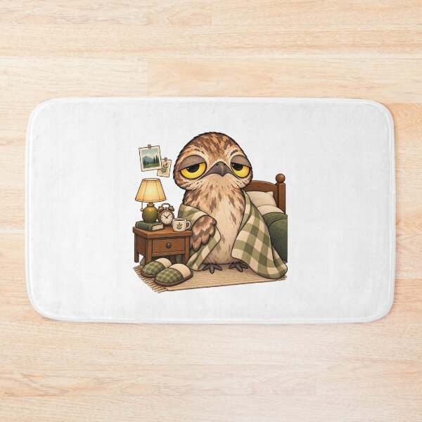 Item preview, Cozy Sleeping Potoo Bird | Cute Sleepy Owl Bedtime Coffee Lover designed and sold by MrDev.