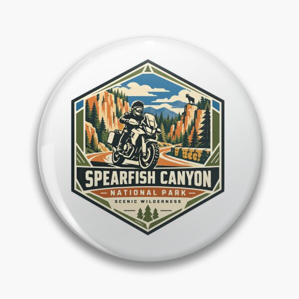 Item preview, Spearfish Canyon National Park Scenic Wilderness Motorcycle Rider Travel designed and sold by Simsimah26Parks.