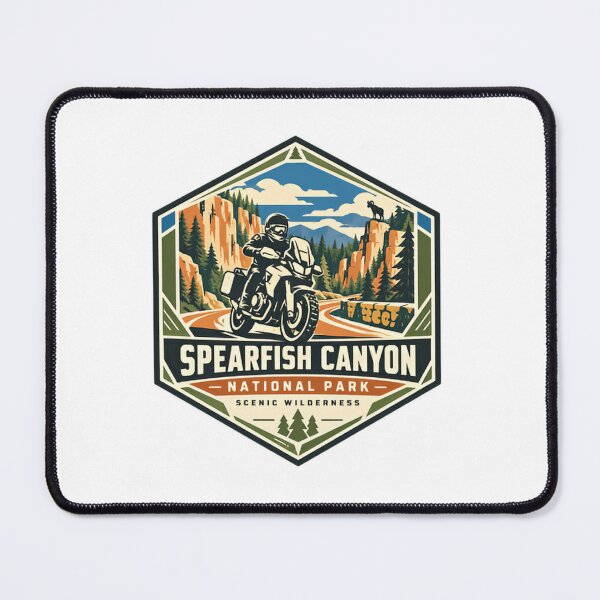 Item preview, Spearfish Canyon National Park Scenic Wilderness Motorcycle Rider Travel designed and sold by Simsimah26Parks.