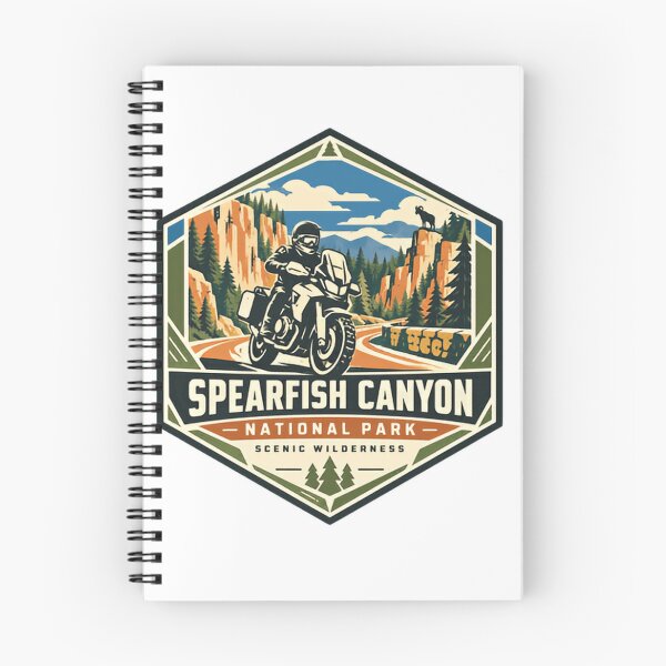 Item preview, Spearfish Canyon National Park Scenic Wilderness Motorcycle Rider Travel designed and sold by Simsimah26Parks.