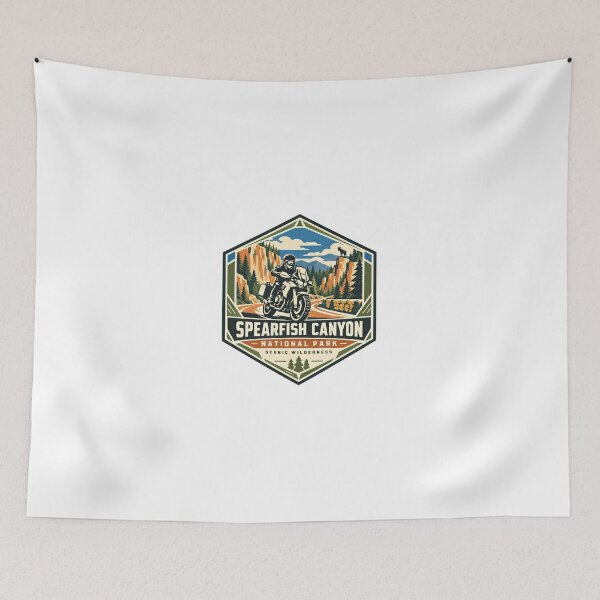 Item preview, Spearfish Canyon National Park Scenic Wilderness Motorcycle Rider Travel designed and sold by Simsimah26Parks.