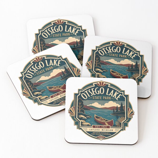 Item preview, Otsego Lake State Park Est. 1921 Gaylord Michigan Northern Michigan's Four-Season Playground Travel Souvenir designed and sold by Simsimah26Parks.