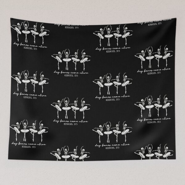 Item preview, Dry Bones Come Alive Ballet Skeleton Ezekiel 37:5 designed and sold by cerima.