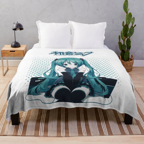 Item preview, Hatsune Miku Halftone Dots Vocaloid Japanese Graphic Art designed and sold by Zyphero.