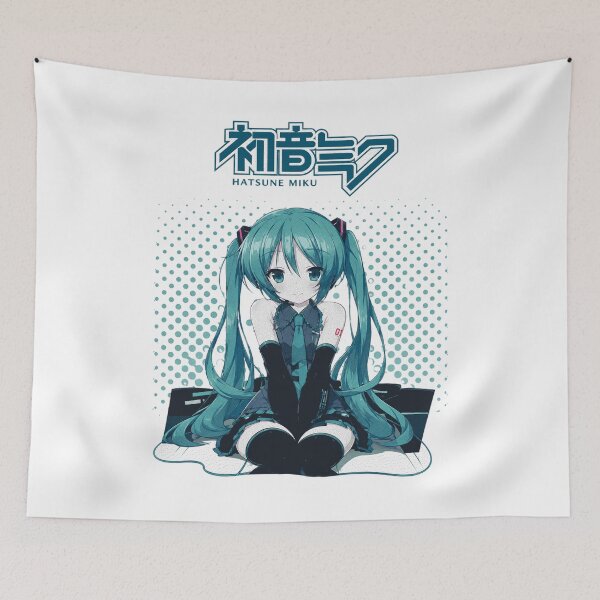 Item preview, Hatsune Miku Halftone Dots Vocaloid Japanese Graphic Art designed and sold by Zyphero.
