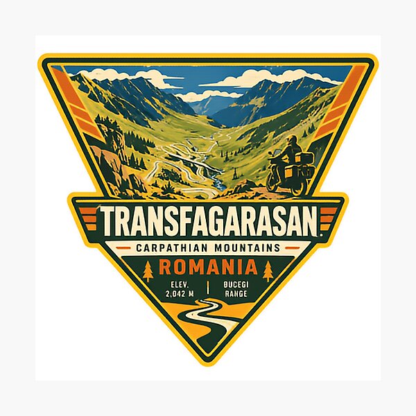 Item preview, Transfagarasan Carpathian Mountains Romania Elev. 2,042 M Bucegi Range Motorcycling Road Trip Adventure Travel designed and sold by Simsimah26Parks.