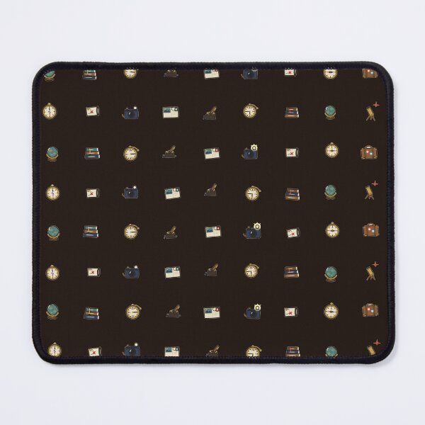 Item preview, Vintage Travel Explorer World Globe Compass Micro Icon Seamless Pattern designed and sold by KungPowUnicorn.