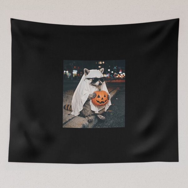 Item preview, Raccoon Ghost Halloween designed and sold by Niykos570.
