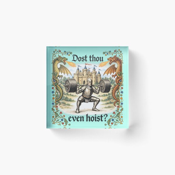 Item preview, Dost Thou Even Hoist Medieval Gym designed and sold by Boiledbrain-SP.