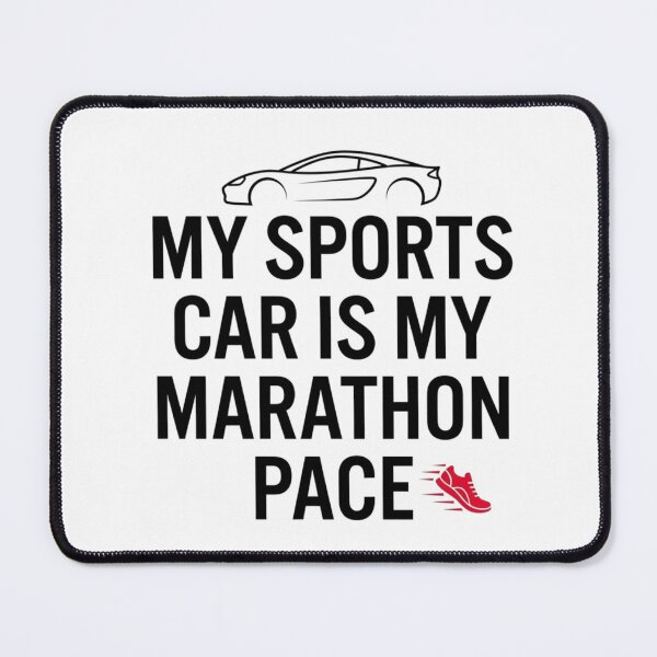 Item preview, My Sports Car Is My Marathon Pace - Running Design designed and sold by RunningWhiskers.