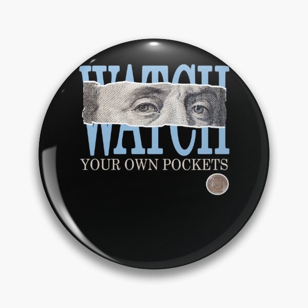 Item preview, Blue Watch Your Own Pockets Face Blue Color Graphic designed and sold by raewaelchi.