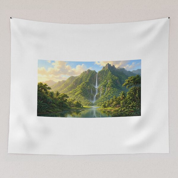 Item preview, Sacred Waterfall — Rainforest Blessing designed and sold by Hawaii26.