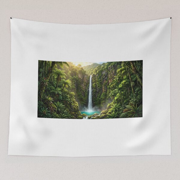 Item preview, Sacred Waterfall — Rainforest Blessing designed and sold by Hawaii26.