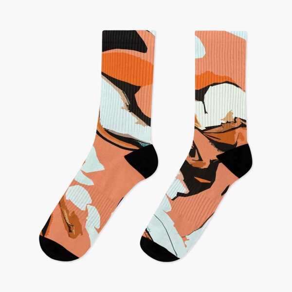 Item preview, Digital Colorful Abstract Patterns in Orange, White and Black designed and sold by ShopieHome.