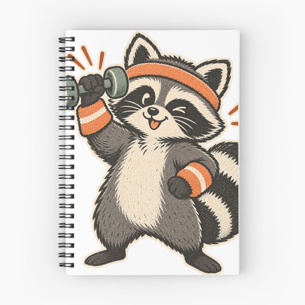 Item preview, Retro Gym Racoon designed and sold by WaynesCave.