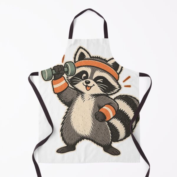 Item preview, Retro Gym Racoon designed and sold by WaynesCave.