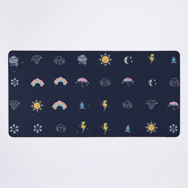 Item preview, Mini Cute Weather Icons Micro-Grid Seamless Pattern designed and sold by KungPowUnicorn.