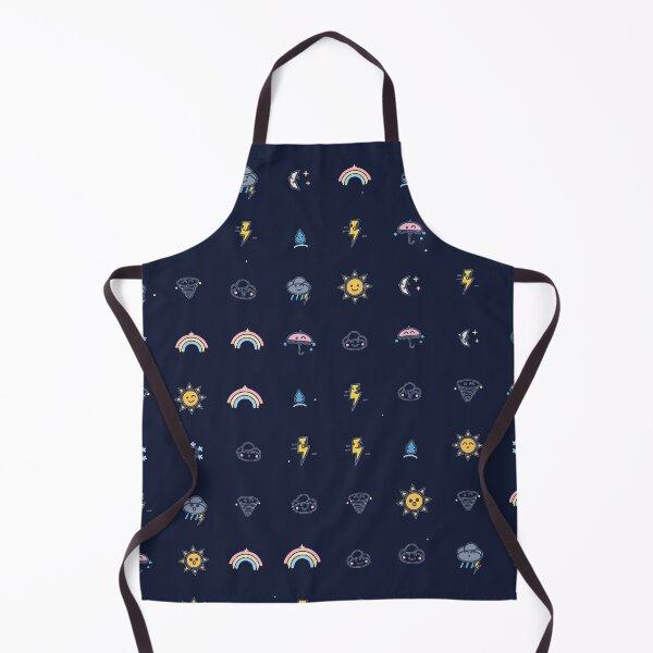 Item preview, Mini Cute Weather Icons Micro-Grid Seamless Pattern designed and sold by KungPowUnicorn.